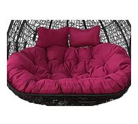 PVGYUJFD Coussin pour Chaise œuf, Coussin de Chaise pivotante hamac, Coussins Doubles 2 Places for Panier Suspendu, Housse de Chaise Lavable et détachable