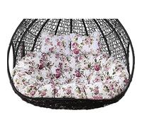 PVGYUJFD Coussin pour Chaise œuf, Coussin de Chaise pivotante hamac, Coussins Doubles 2 Places for Panier Suspendu, Housse de Chaise Lavable et détachable
