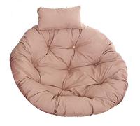 PVGYUJFD Coussin pour Chaise œuf, Siège de balançoire Suspendu d'extérieur, Grand Coussin épais de Chaise hamac de Jardin avec Appui-tête réglable, Coussins de Chaise lavables(Beige 2)
