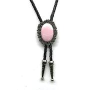 PVGYUJFD Cravates pour Hommes, Cravates - Classique Ethnique Rose en Relief Agate Bola Cravate Rétro Tendance Cravate À Cordon, Hip Hop Mode Costume Chemise Accessoires Nouveauté Bijoux(Pink)