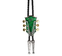 PVGYUJFD Cravates pour Hommes, for Hommes-Cravate Bola en Corde de Cuir Faite à la Main, Cravate décontractée, Bijoux Fantaisie, Tendance de personnalité(Green)