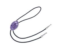 PVGYUJFD Cravates pour Hommes, Romantique améthyste Olive Badge Vintage Hommes Bolo Cravate Cravate-Costume AmericanWestern Cowboy Shoestring Cravate,