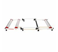 PVGYUJFD Entraîneurs de vélo, Plate-Forme d'entraînement de vélo, entraîneur Turbo Silencieux Pliable en Alliage d'aluminium d'intérieur, Support à Rouleaux for Route Montagne(Silver)