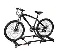 PVGYUJFD Entraîneurs de vélo, Plate-Forme d'entraînement de vélo, entraîneur Turbo Silencieux Pliable en Alliage d'aluminium d'intérieur, Support à Rouleaux for Route Montagne(Black)