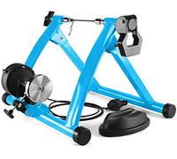 PVGYUJFD Entraîneurs de vélo, Vélo Rouleau Formateur vélo de Course d'exercice intérieur entraînement à Domicile 6 Vitesses avec résistance magnétique(Blue)