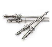 PVGYUJFD Les boulons à Expansion, 1 pièces, vis autotaraudeuses, Boulon métallique M6 M8 M10 M12 304 d'expansion d'allongement en Acier Inoxydable de Plafond Super Long(M8x300mm)