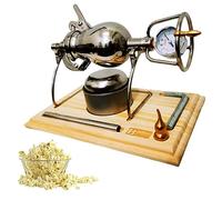 PVGYUJFD Machine à Popcorn, Machine à Pop-Corn Manuelle de 260 ML, Machine, amplificateur Alimentaire en Acier Inoxydable 304 for Les réunions Famille, fêtes d'étude, la décoration Noël Amusante