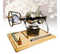 PVGYUJFD Machine à Popcorn, Machine à Pop-Corn, Mini Machine nostalgique Vintage, manivelle Manuelle, Pot Domestique for Les réunions de Famille et fêtes Amusantes