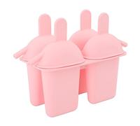 PVGYUJFD Moule à Glace, Fabricant de crème Moule avec bâton en Bois réutilisable Glace glacée Fabricant de Glace économie de Travail Plateaux de congélation Alimentaire for Bricolage Popsicle(Pink)