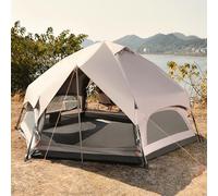 PVGYUJFD Tente de Plage, Tentes familiales à dôme for 6 8 Personnes, Installation Rapide et Facile, for Le Camping, Drap Volant léger Double Couche, Peut être utilisé comme Pare-Soleil Pop-Up