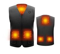 PVGYUJFD Vestes chauffantes, Gilet Thermique Chauffant for Hommes, Veste USB Portable, 3 Vitesses réglables, chauffante électrique, Chauffe-Corps(XXL)