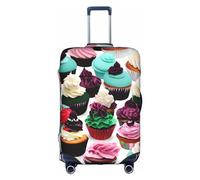 pvinnk Delicious Housse de protection élastique lavable Motif cupcakes, blanc, Medium