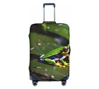 Pvinnk Housse de protection élastique lavable pour valise Motif grenouilles d'arbre de la paix, blanc, Medium