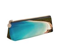 pvinnk Island of Cuba Trousse à crayons élégante et pratique avec fermeture éclair Motif triangle Grande capacité