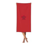 pvinnk Serviette de plage surdimensionnée pour adultes, séchage rapide, légère, motif drapeau du Maroc