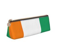 pvinnk Trousse à crayons avec fermeture éclair Motif drapeau de la Côte d'Ivoire Grande capacité