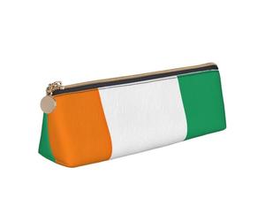 pvinnk Trousse à crayons avec fermeture éclair Motif drapeau de la Côte d'Ivoire Grande capacité