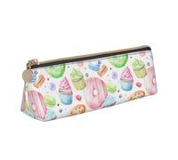 pvinnk Trousse à crayons élégante et pratique avec fermeture éclair Motif cupcakes donuts muffins