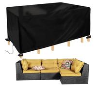 PVPQPR Housse Salon de Jardin 130x80x65cm(LxWxH) Housse de Table Jardin Rectangulaire Imperméable Housse de Table de Jardin Extérieur Housse de Protection pour Meubles de Jardin 420D Oxford Tissu