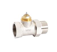 PVTLCYBI Vanne de radiateur droite en laiton sans tête thermostatique DN15 DN20 DN25 DN32 Valve de contrôleur de température (DN20)