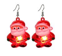 pvucpot Acrylique Noël D'arbre Couronne Noël Père Boucles D'oreilles Pendentif Pendants Bijoux Cadeaux Drôles pour Femmes Filles Enfants Fête Enfants