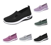 pvucpot Chaussure de Sport Femme Orthopédiques Mode Running Course Chaussures sans Lacet Ete Outdoor Casual Mesh Respirant Confort Legere Sneakers Chaussures de Marche