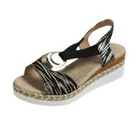 pvucpot Chaussures pour Femmes Sandales Sandale Compensee Femme Eté Compensé Chaussure Claquette Semelle Epaisse Nu Pieds Été Confortable Sandales Plates Été