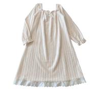 pvucpot Chemise de Nuit Femme Hiver Polaire Grande Taille Pyjama Robe en Flanelle Epais Douce Chaude Thermique Style Décontracté Princesse Mignonne Vêtement de Détente