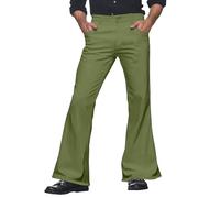 pvucpot Disco Pantalon À Pattes D'éléphant Homme Années 60, Déguisement Pantalon évasé Slim des Années 70, Pantalon à Pattes d'eph, Disco Fever, Carnaval Pantalon Cargo Homme Casual Coupe Ajustée