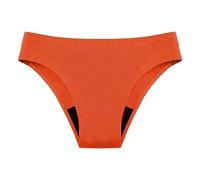 pvucpot Maillot de Bain Menstruel, Culotte Menstruelle, Fuite Menstruation Bas de Bikini Femme Short de Bain Absorbant Short de Bain Taille Haute Maillot de Bain Short Femme (01 Orange, 3XL)