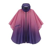 pvucpot Poncho de Pluie Imperméable Multifonctionnel 3 en 1, Léger Cape de pluie pour vélo avec capuche Femme, Réutilisable Poncho de Pluie avec Poche pour Camping Randonnée Pêche