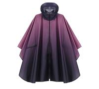 pvucpot Poncho de Pluie Imperméable Multifonctionnel 3 en 1, Léger Cape de pluie pour vélo avec capuche Femme, Réutilisable Poncho de Pluie avec Poche pour Camping Randonnée Pêche