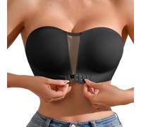 pvucpot Soutien-Gorge Bandeau Femme sans Bretelles, Anti-dérapant Silicone, Brassière Tube Élastique sans Rembourrage