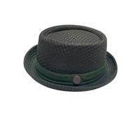 pvucpot Summer Breathable Mesh Pork Pie Hat for Men Women, Lightweight Foldable Short Brim Fedora Trilby Bowler Cap, Packable UV Sun Protection Jazz Hats for Beach Outdoor Travel