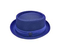 pvucpot Summer Breathable Mesh Pork Pie Hat for Men Women, Lightweight Foldable Short Brim Fedora Trilby Bowler Cap, Packable UV Sun Protection Jazz Hats for Beach Outdoor Travel