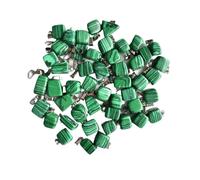 PVUVTNAHW Assortiment de pendentifs tendance en pierre naturelle, mélange de formes irrégulières, bijoux à breloques, 50 pièces(Malachite stone)