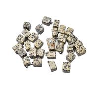 PVUVTNAHW Assortiment de pendentifs tendance en pierre naturelle, mélange de formes irrégulières, bijoux à breloques, 50 pièces(Speckled stone)