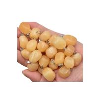 PVUVTNAHW Assortiment de pendentifs tendance en pierre naturelle, mélange de formes irrégulières, bijoux à breloques, 50 pièces(Topaz)