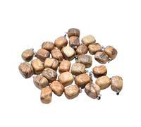 PVUVTNAHW Assortiment de pendentifs tendance en pierre naturelle, mélange de formes irrégulières, bijoux à breloques, 50 pièces(Picture Stone)