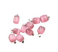 PVUVTNAHW Assortiment de pierres œil de chat, pendentifs tendance, forme irrégulière, bijoux à breloques, 50 pièces(No8)