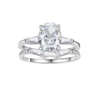 PVUVTNAHW Bague de mariage for femme en moissanite ovale de 2 carats, 7 x 9 mm, deux anneaux, diamant de laboratoire(8)