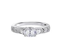 PVUVTNAHW Bagues de mariage en argent sterling 925 plaqué or avec moissanite couleur D, 5 x 7 mm, bijoux de fiançailles for femmes(7)