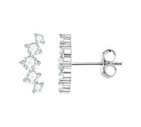 PVUVTNAHW Boucles d'oreilles à tige en argent sterling 925 et moissanite véritable 0,74 ct for femme, bijoux fins for fête d'anniversaire
