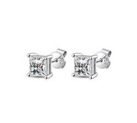PVUVTNAHW Boucles d'oreilles à tige en moissanite couleur D 2 carats for femmes, argent sterling 925, bijoux de mariage scintillants