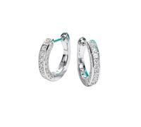PVUVTNAHW Boucles d'oreilles créoles de luxe en argent sterling 925 avec moissanite de 0,56 ct for femme, bijoux de mariage et de fiançailles