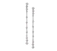PVUVTNAHW Boucles d'oreilles pendantes en argent sterling 925 avec diamants et moissanite for femme, bijoux scintillants for fête de mariage
