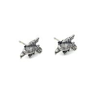 PVUVTNAHW Boucles d'oreilles Punk Style gothique, Cool et créatif rétro, aigle volant, oiseau, bijoux fins en argent Sterling 925 for hommes et femmes
