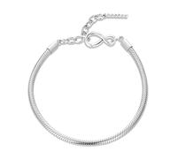 PVUVTNAHW Bracelet Basique en Argent Sterling 925 avec Fermoir Mousqueton et chaîne Serpent, Bijou for Femme(FNB085)