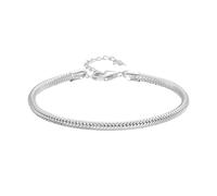 PVUVTNAHW Bracelet Basique en Argent Sterling 925 avec Fermoir Mousqueton et chaîne Serpent, Bijou for Femme(FIB252)