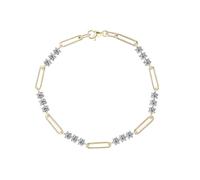 PVUVTNAHW Bracelet Rond en moissanite de 3 mm for Femme, chaîne réglable en Argent Sterling 925, Bijoux(Gold Color_18cm)